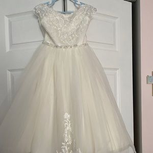 Flower girl dress - Ivory size 5